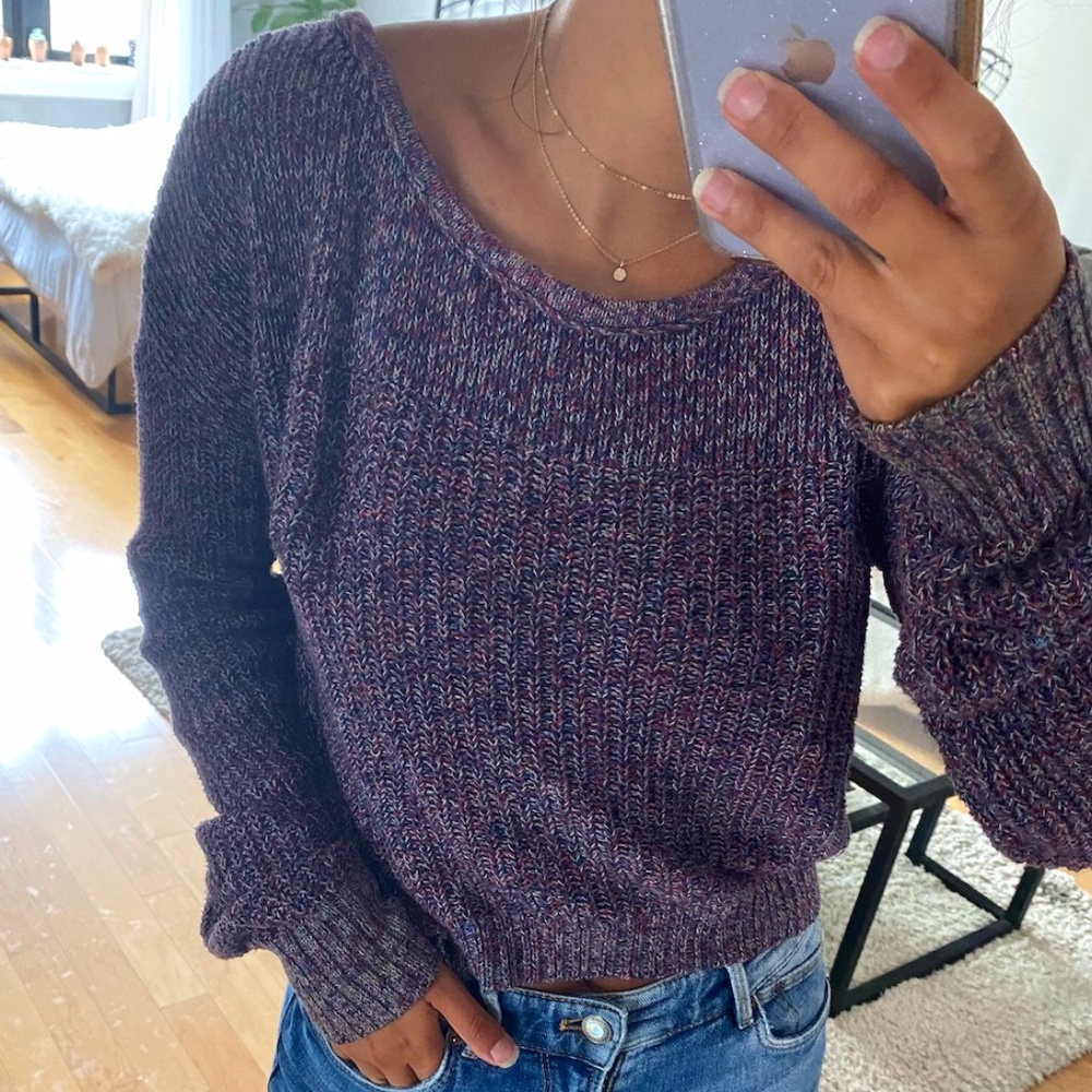 Knitted Cropped Sweater